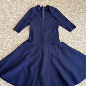 Ted Baker Navy Long Sleeve Dress